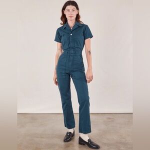 Big Bud Press - SHORT SLEEVE JUMPSUIT - LAGOON - XS